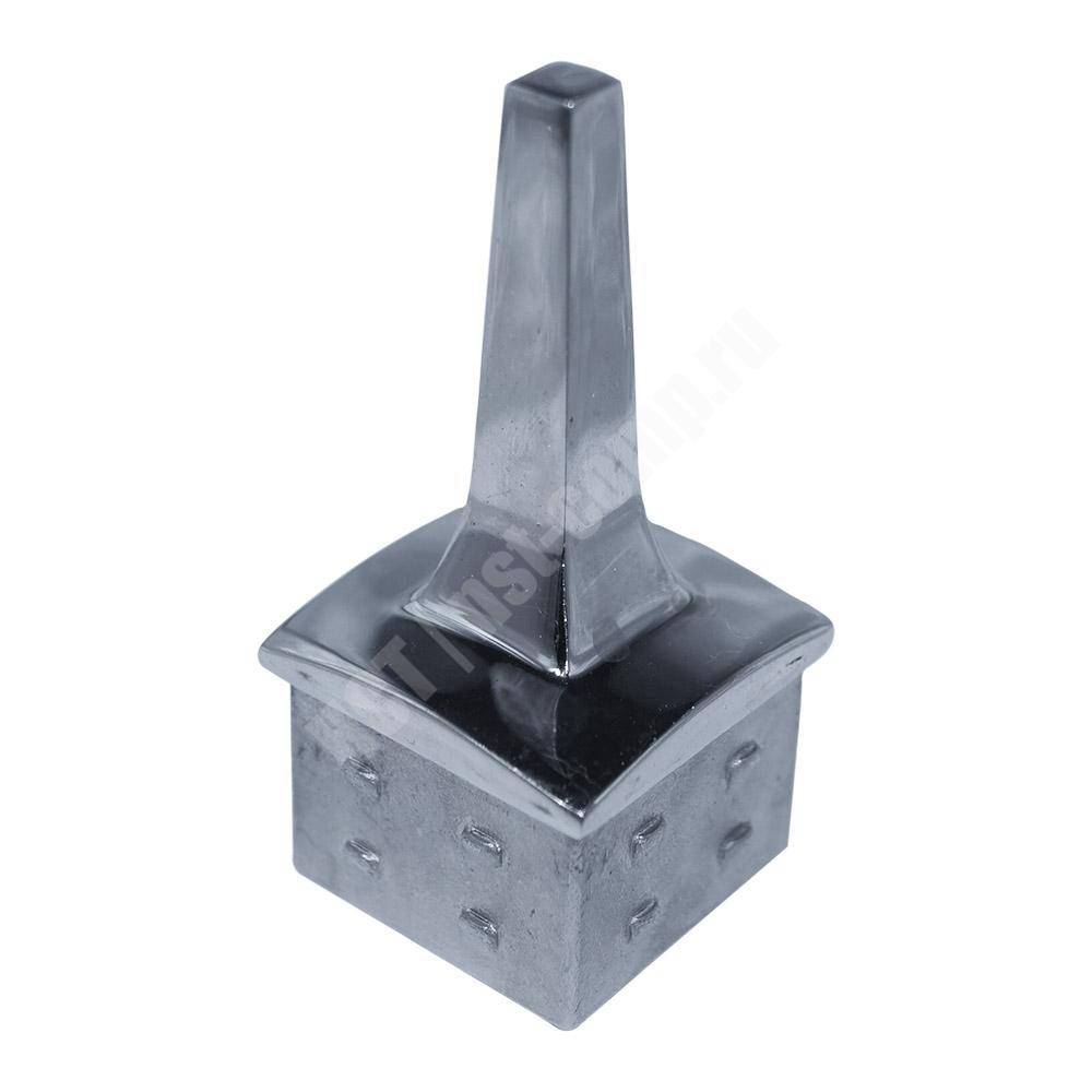 Держатель поручня для стойки 40*40 мм сварной забивной