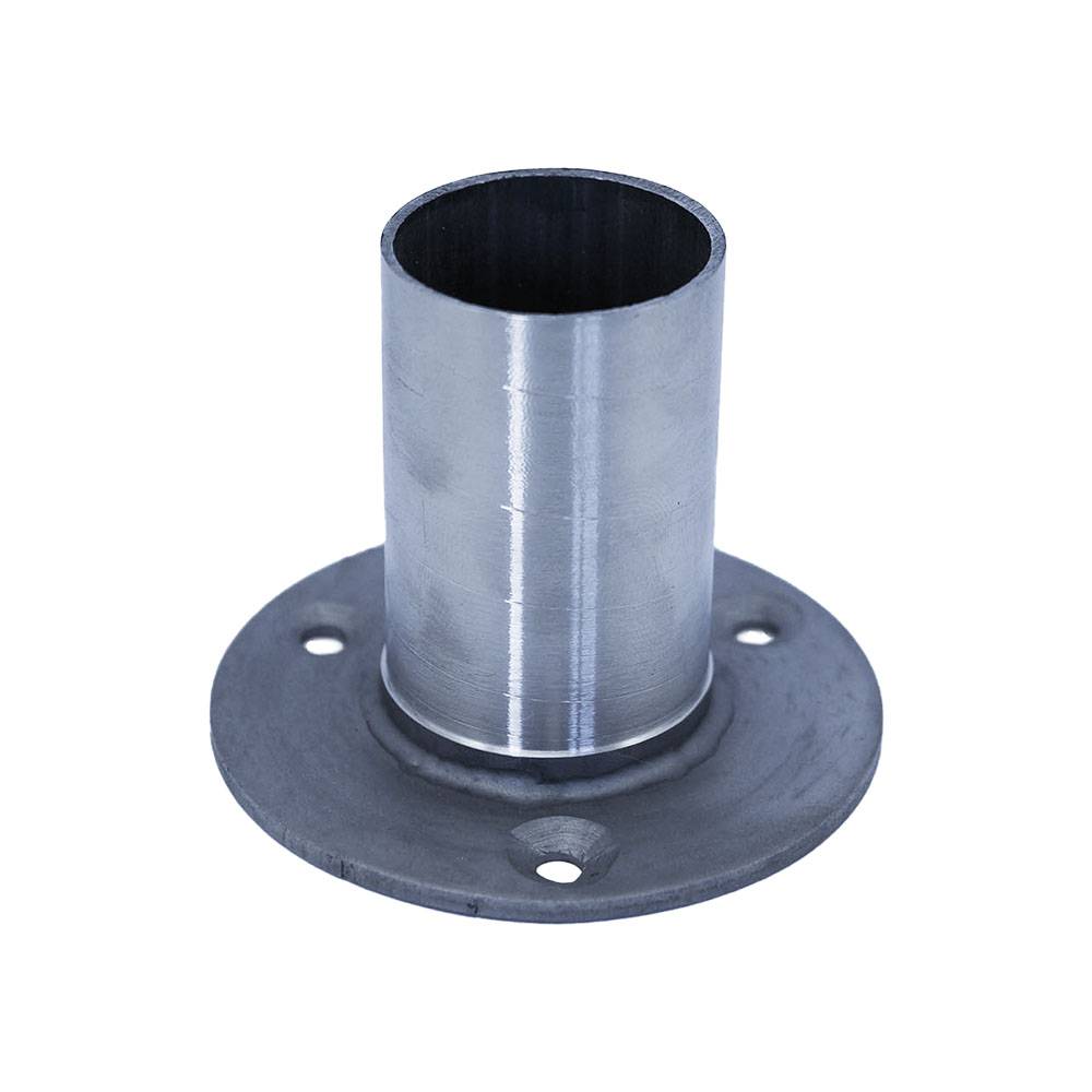 Закладной элемент для дерева под стойку 38 мм из нержавеющей стали