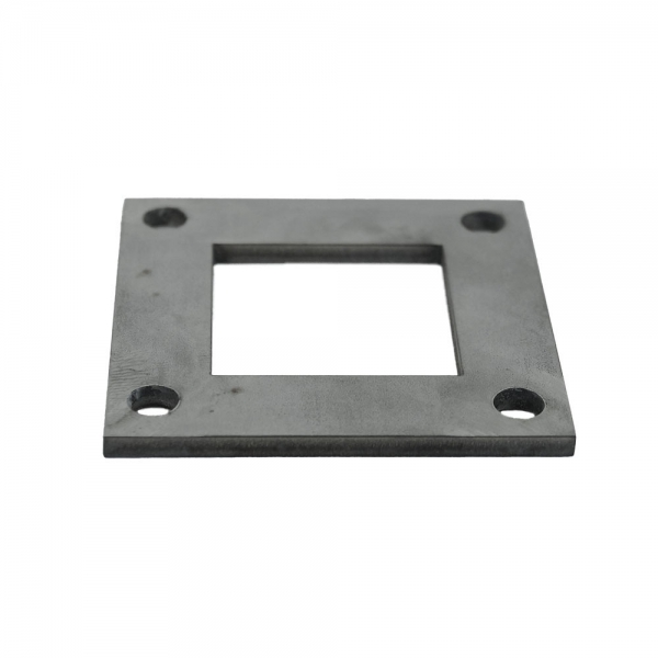 Закладной элемент квадратный 73х73х4 мм под трубу 40х40 (нерж.)