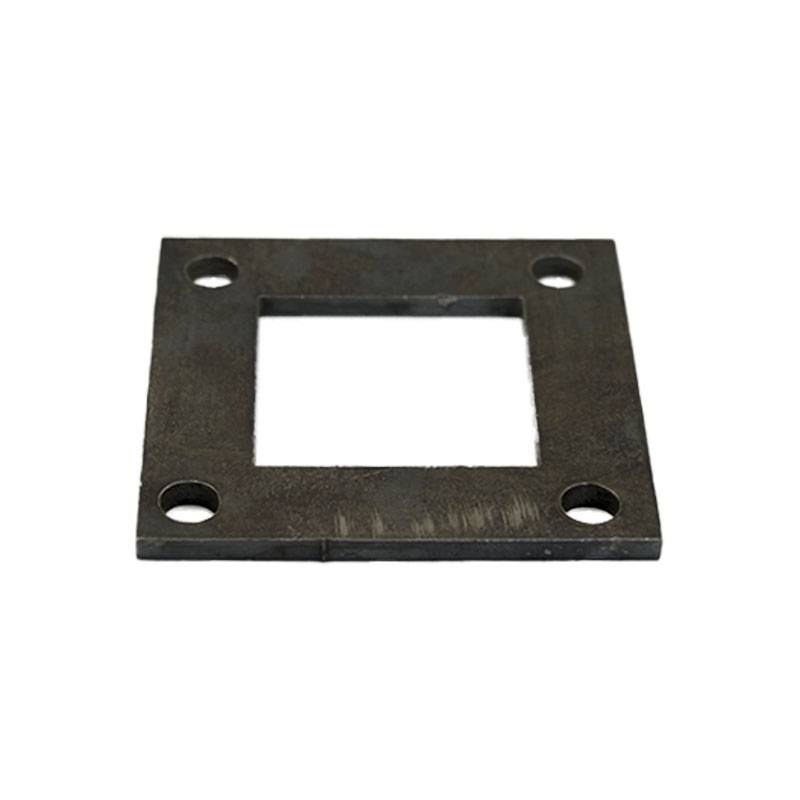 Закладной элемент квадратный 73х73х4 мм под трубу 40х40 (сталь)