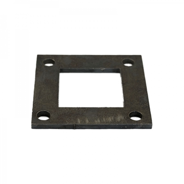 Закладной элемент квадратный 73х73х4 мм под трубу 40х40 (сталь)