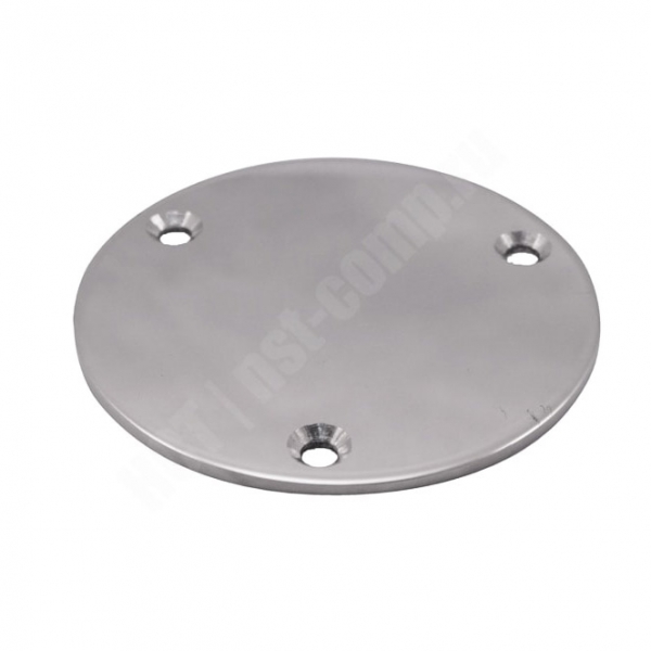 Шайба Ø 85*3 с тремя отверстиями 6 мм с потаем AISI 304