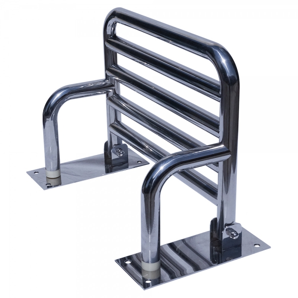 Откидное сиденье для душа, усиленное с упором в стену