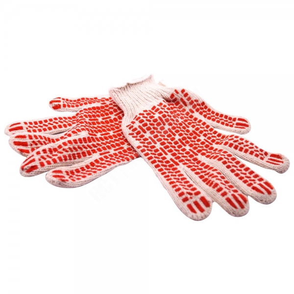 Перчатки х/б с ПВХ покрытием